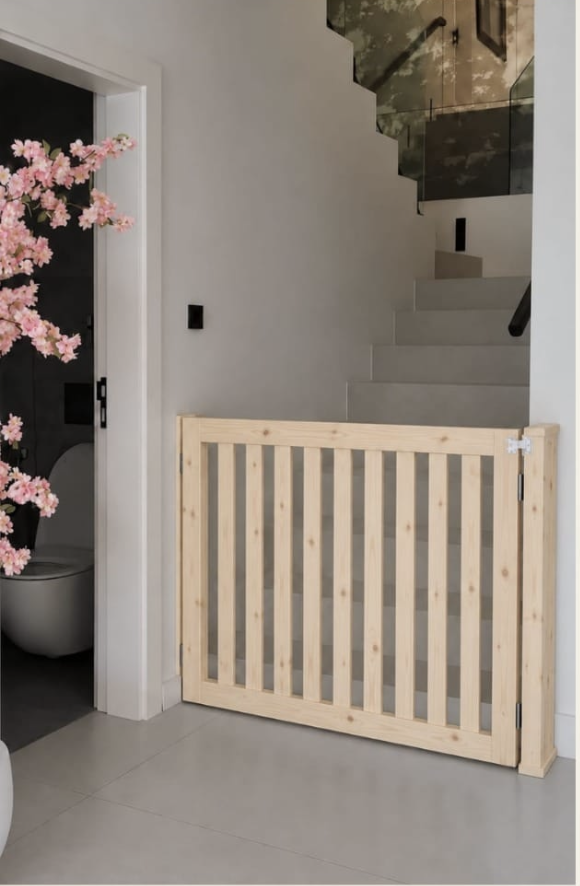 The Kensington Gate in a natural wood finish