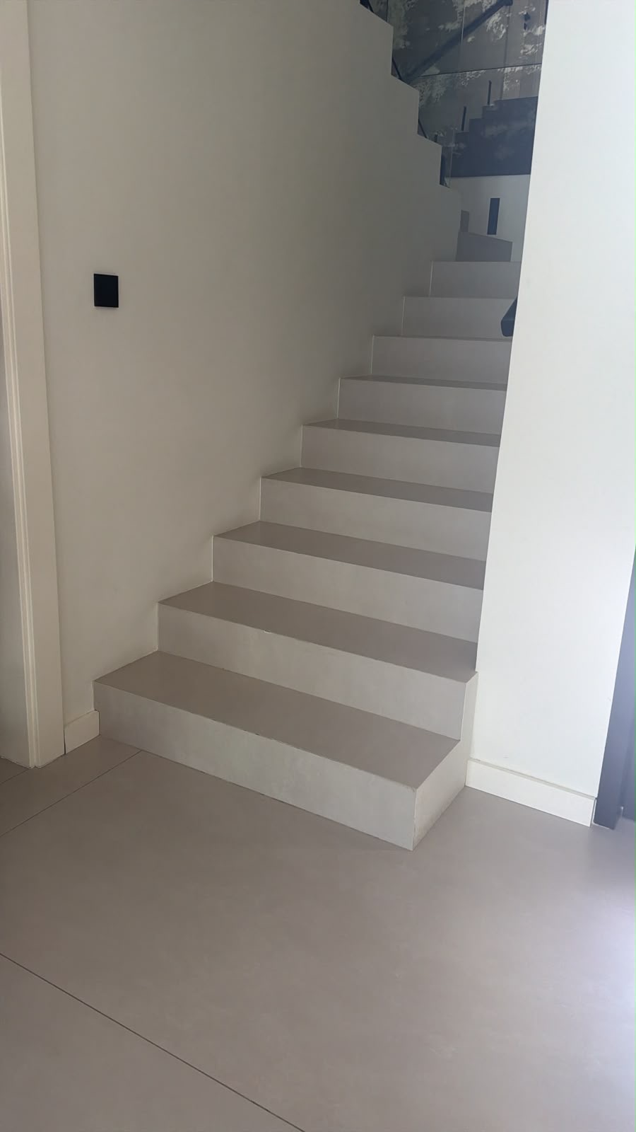 Staircase before the safety gate was fitted
